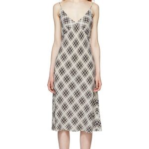 Marc Jacobs Brown Cream Redux Grunge Collection Silk Slip Dress 1993 / 2018